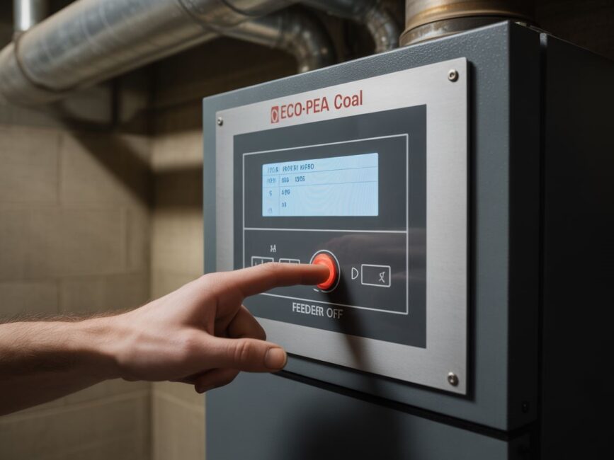 panel sterownika pieca