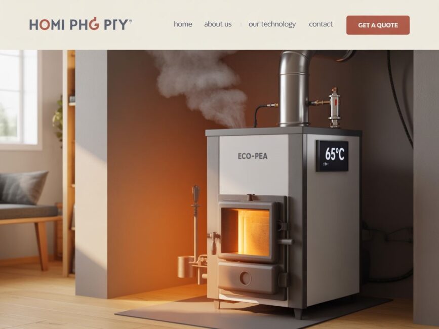 wyświetlacz 65°C kocioł